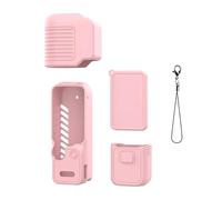 Silicone Camera Cover Set Compatible with Pocket 4, BRDRC Lens Screen Body Covers with Lanyard for Travel Use Storage Case Grip Shell