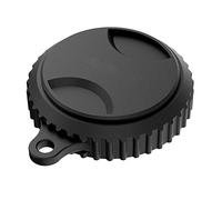 Silicone Camera Lens Protective Cover - Fit for Insta 360 ONE R 1-inch Wide Angle Lens Protection Cap Guard 1PC(Black)