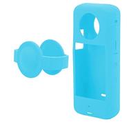 Silicone Camera Protective Case Flexible Elastic Anti Falling Panoramic Camera Sleeve Cover for ONE X3 Durable Shockproof Scratch Resistant Long Lasting Silicone Cover (Blue)