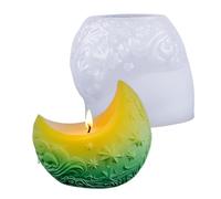 Silicone Candle Holder | Durable and Flexible Non-Stick | Cast Iron for Epoxy Resin, Concrete, Plaster | For Jewelry, Bowls, Artists, Students, Crafters, Ideas