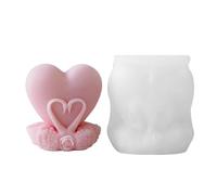 Silicone Candle Making Molds | Candle Making Resin Molds | Heart Shape Candles Mold | Love Swan Aromatherapy Candle Ornaments Molds for Birthday Christmas