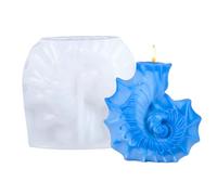 Silicone Candle Mold - Epoxy Conch Mold | 3D Shell Christmas Candle Mold for Craft, Heat Resistant Silicone for Home or Holiday Candy Chocolate Soap Making