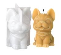 Silicone Candle Mold Home Simulation Dog Craft Casting Molds Table Decoration Plaster Casting Tool Concrete Mould Handmade Plaster Ornament Mould