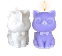 Silicone Candle Mold Home Simulation Dog Craft Casting Molds Table Decoration Plaster Casting Tool Concrete Mould Handmade Plaster Ornament Mould