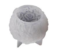 Silicone Candle Mold - Reusable & Non-Stick for Scented Candles, Handmade Soaps, Resin Crafts | Rose-Ball Flower Design | Eco-Friendly DIY Tool for Crafters, Home Decor
