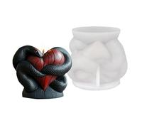 Silicone Candle Mold | Snake Body Silicone Molds - Easy Release Non Stick Tool Soap Making Supplies for Crafting Art Projects Clay Craft