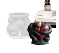Silicone Candle Mold - Snake Body Silicone Molds - Non Stick Soap Crafting Making Tool for Figurine Casting Art Projects Crafts