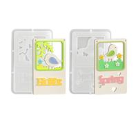 Silicone Candle Molds, 2 Pack Reusable Crafting Tool, Creative DIY Candle Mold Set, Fun Gift Idea for Hobbyists Making Kit for Family Friends Students Men Women Easter Birthday Party Home