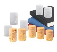 Silicone Candle Molds | 5 Pieces Bee Theme Resin Shape - Candle Casting Moulds, For Scented Soap Casting Plaster Products