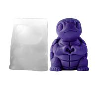 Silicone Candle Molds - Adjustable Reusable 6.3x6.3x8.2cm, 3D Animal Craft Tool | Turtle Frog Puppy Mold for Family Students Adults Men Women Easter Birthday Party Home Indoor Fun Creative Making