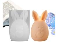 Silicone Candle Molds | Bunny Shaped Easy Release Mould,Non Stick Candle Making Mold | for DIY Home Art Crafts Epoxy Plaster Concrete aster173/200)