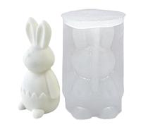 Silicone Candle Molds, Easy Release Design, 7x5.7x12.2cm, Rabbit Candle Mold, DIY C̄andle Mold, Multipurpose Craft Tool, for Home Resin Soap Chocolate and Cake