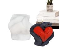 Silicone Candle Molds | Festive Decorative Candle Mold | Non Stick Soap Crafting Making Tool for Figurine Casting Art Projects Crafts
