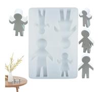 Silicone Candle Molds | Four Family Plaster Molds Kit | Reusable Silicone For Cement Resin Crafts Decoration | Candle Making Projects