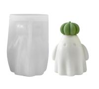 Silicone Candle Molds Ghost Pumpkin Plaster Mould Halloween Ghost Moulds for Candle Handmade Epoxy Resin Ornament Mold Home Holiday Decorations