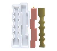 Silicone Candle Molds | Long Wave Column Shape I Silicone | Easily Soluble Soap Mold For Easy Fermentation | For Making Scented Candles, Soap, Wax Crafts, Home Decor and
