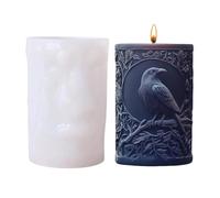 Silicone Candle Molds - Non Stick Easy Release Handmade Crow Mould | For DIY, Ice, Aromatherapy, Clay, Plaster, Parties, Holidays