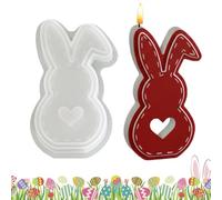 Silicone Candle Molds | Rabbit Cement Concrete Table Centerpiece, Hollow Heart Resin Mold | for Dinners, Weddings, Parties, Home, Bedroom and Center