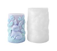 Silicone Candle Molds, Rabbit-Shaped Heat Resistant Craft Tool, Easter Candle Making Mold with Flexible Non-Stick Design, Sturdy DIY Accessory, for Family Students Adults Home Use