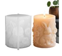 Silicone Candle Molds - Reusable Easy Release Tool,Easter Candle Making Mold | for Family Friends Students Men Women Birthday Party Home Indoor