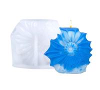 Silicone Candle Molds - Safe Silicone Molds for Aromatherapy Candles | Seashell Shaped Heat Resistant Semi-Transparent Easy Release for Candy Decorations E