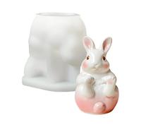 Silicone Candle Mould, 3D Easter Bunny Silicone Mould - Model for Smartphone Holder | For Making Soap Resin Crafts Candle Clay Home Easter Decoration