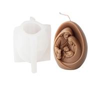 Silicone Candle Mould 3D Jesus Silicone Candle Mould, Holy Mary Silicone Mould Candle Mould, Candle Mould for Candle Making, Statue, Craft Ornaments