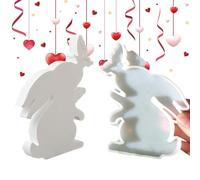 Silicone Candle Mould - Rabbit Mould for Chalk - Non-stick Butterfly Design, for Easter Crafts, Resin Casting, Soap, Home Decoration