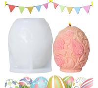 Silicone Candle Mould - Reusable Spring Easter Candle Molds with Beginner Friendly Design Structure and Flexible Material Construction, Plaster Mould Art for Cake Home Decoration Project