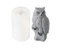 Silicone Candle Mould Silicone Candle Mold 3D Owl DIY Little Animal Making Supplies Handmade Soap Plaster Craft Resin Home Decor(Color-08)