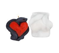 Silicone Candle Mould - Snake Shape Silicone Candle Mould | Easy Remove Craft Materials for Soap Making and Art Projects