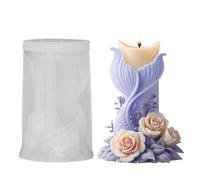 Silicone Candle Moulds | 3D Mermaid Tail Flower Casting Kit, DIY Casting Mould, Artists Beginners Teachers Hobby Hobbies Events Workshops