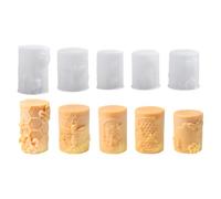 Silicone Candle Moulds - 5-Piece Bee Mould Set, Flexible 3D Mould, Non-Stick Craft Mould, Versatile Casting Set with Reusable Design | For Home, Festival, Party, Handmade Se