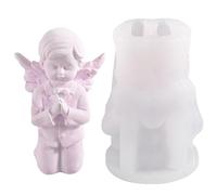 Silicone Candle Moulds for Candle Making, Boy/Girl Praying Angel Silicone Mold, Epoxy Resin Casting Mould, Resuable Silicone Mold for Scented Candles Fondant Cake Chocolate Soap Handmade Crafts