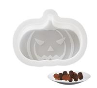 Silicone Candle Moulds, Halloween Moulds - Large Clay Resin Cake Mould - Coffin Skull Clay Mould, Bat, Spider Web
