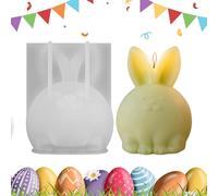Silicone Candle Moulds, Rabbit Shaped Mould Easy Release - Silicone for Candle Molding | For DIY Projects DIY Home Craft with Epoxy Plaster Concrete aster173/200