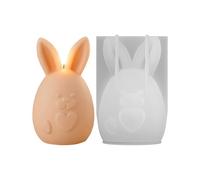 Silicone Candle Moulds - Rabbit Shaped Mould Easy Release - Silicone for Candle Moulding for DIY Home Craft Projects with Epoxy Plaster Concrete aster173/200