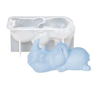 Silicone Candle Moulds, Resin Silicone Mould Kit, Reusable and Soft Epoxy Animal Shaped Moulds for Halloween Decorations Family Friends