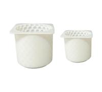 Silicone Candle Moulds, Reusable Non-stick Soft Silicone Candle Moulds, Round and Square Silicone Candle Molds for Soap Resin Casting Home Decoration Arts & Crafts Party Favors Halloween Christmas