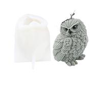 Silicone Candle Moulds Silicone Candle Mold 3D Owl DIY Little Animal Making Supplies Handmade Soap Plaster Craft Resin Home Decor for DIY(Color-07)