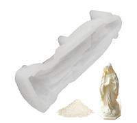 Silicone Candle of the Virgin Mary - Religious Christian Holy Mold, Catholic with Multiple, Christian Mufwfa for Soy Wax - Aromatherapy Silicone Candle Making Mould