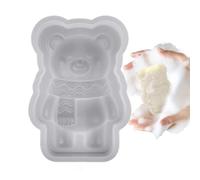Silicone Candle Shape - 3D Bear Figure Nonstick Mould,Bears Chocolate Mold - for Cake, Ice, Wax, Gypsum, Gummies, Cake, Fudge, Jelly