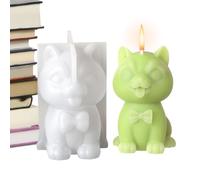 Silicone Candlestick Dog-3d Animal Candlestick, Candlestick in Dog Reform | Flexible Silicone Wax Shape, Puppy Candlesticks for Crafts, Gift Idea for Lovers