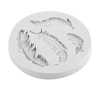 Silicone Candy Molds Feather Shape DIY Fondant Cake Chocolate 3D Mold Tool DIY Silicone Feather Shape Fondant Cake Decorating Mold Chocolate Mould Tool