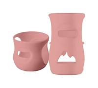 Silicone Caps for Glass Bottles - Unbreakable Natural Lids Anti-Colic Protective Sleeve Compatible with 4oz and 8oz Bottles | Feeding Accessory