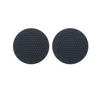 Silicone Car Cup Holder Coasters 2 Pack, Anti-Slip Honeycomb Drink Mats for Ford Fiesta 1976-2023, Interior Accessories Cup Mats Protection Against Spills, Easy to Clean,Black