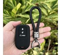 Silicone Car Key Case Shell Soft Cover Protector, for Honda XRV Venzel HRV CRV Fit City Greiz Jazz Keychain Accessories
