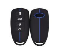Silicone Car Key Cover Case fit compatible for Chery omoda C5 Tiggo 8 Plus 7 Pro Tiggo 8 Pro Arrizo 5 Key Shell Accessories,Blue Line