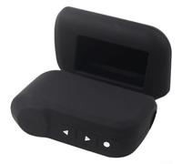 Silicone Car Key Cover for Starline A93 A63 Russian Version - Anti-Slip Shockproof Remote Case(Black)