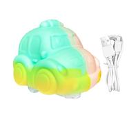 Silicone Car Toy, Soft LED Lighted Entertainment Vehicle, Cute Toddler Car Toy, for Christmas Holiday Birthday Festive